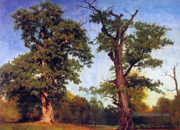 Les pionniers des bois Albert Bierstadt Peinture à l'huile